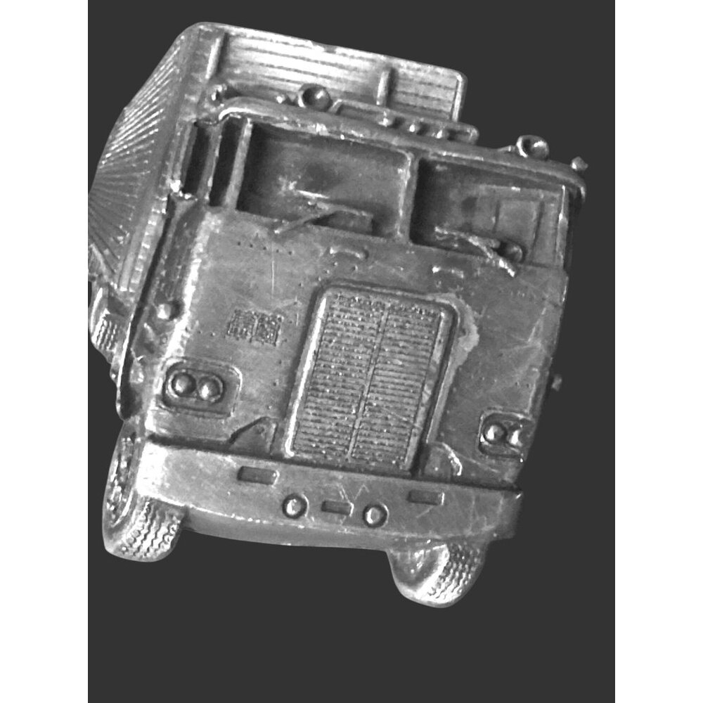 Vintage‎ Bergamot Brass Works 1978  semi Truck 3-D Belt Buckle Made In USA